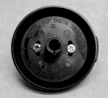 WB3k10037 GE Range Black Oven Thermostat Knob