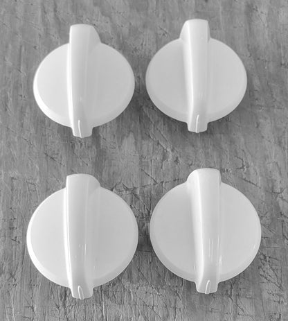 WB03k10218 GE Range White Burner Knob Set of Four