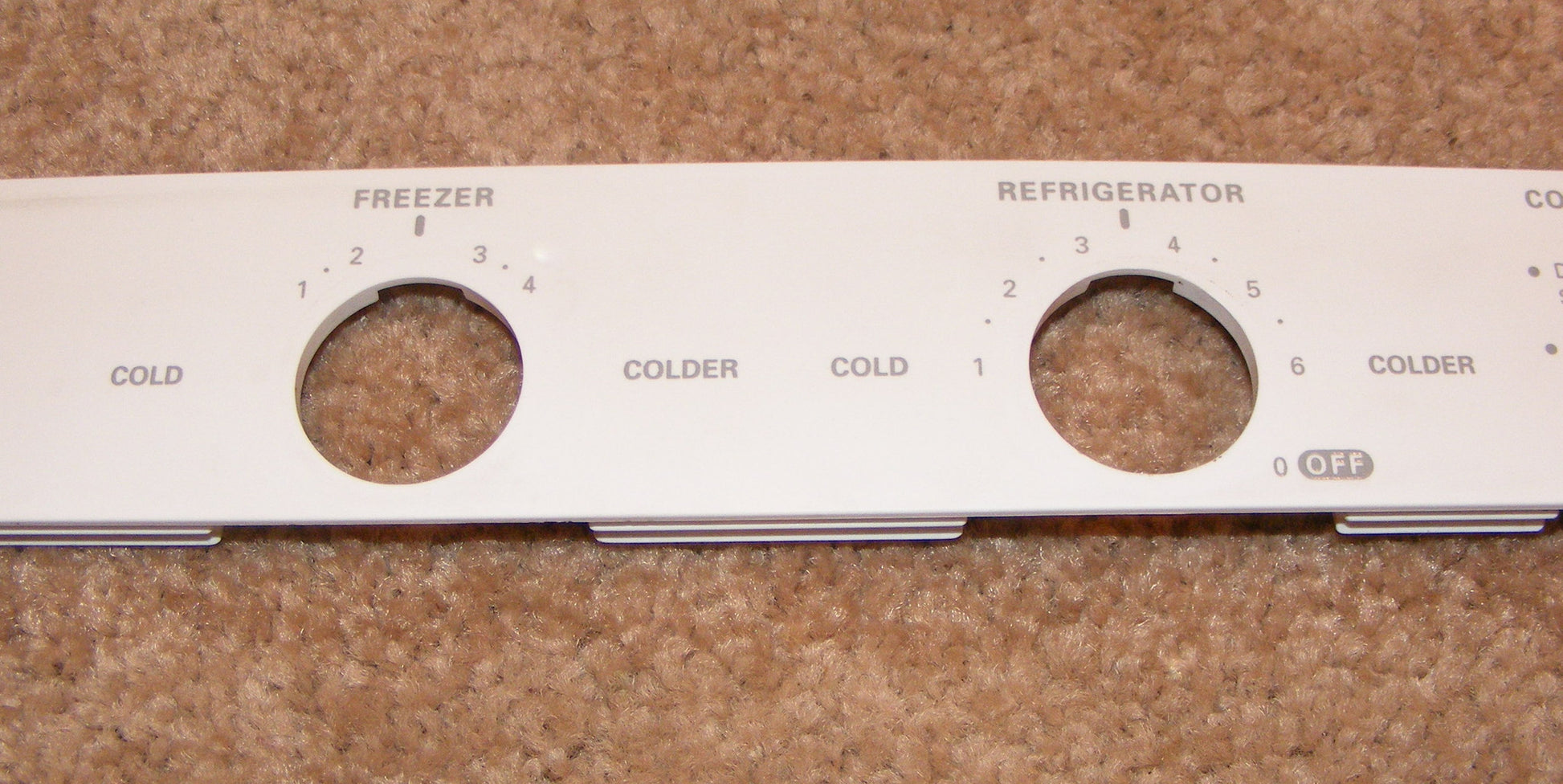 1110707 Escutcheon Control Label