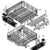 154159002 Frigidaire Dishwasher Lower Rack Assembly