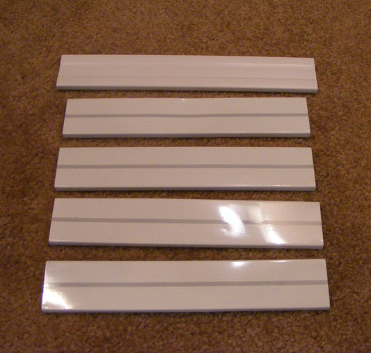 2198485 W10307490 Whirlpool Refrigerator Freezer Door Shelf Trim Set 5