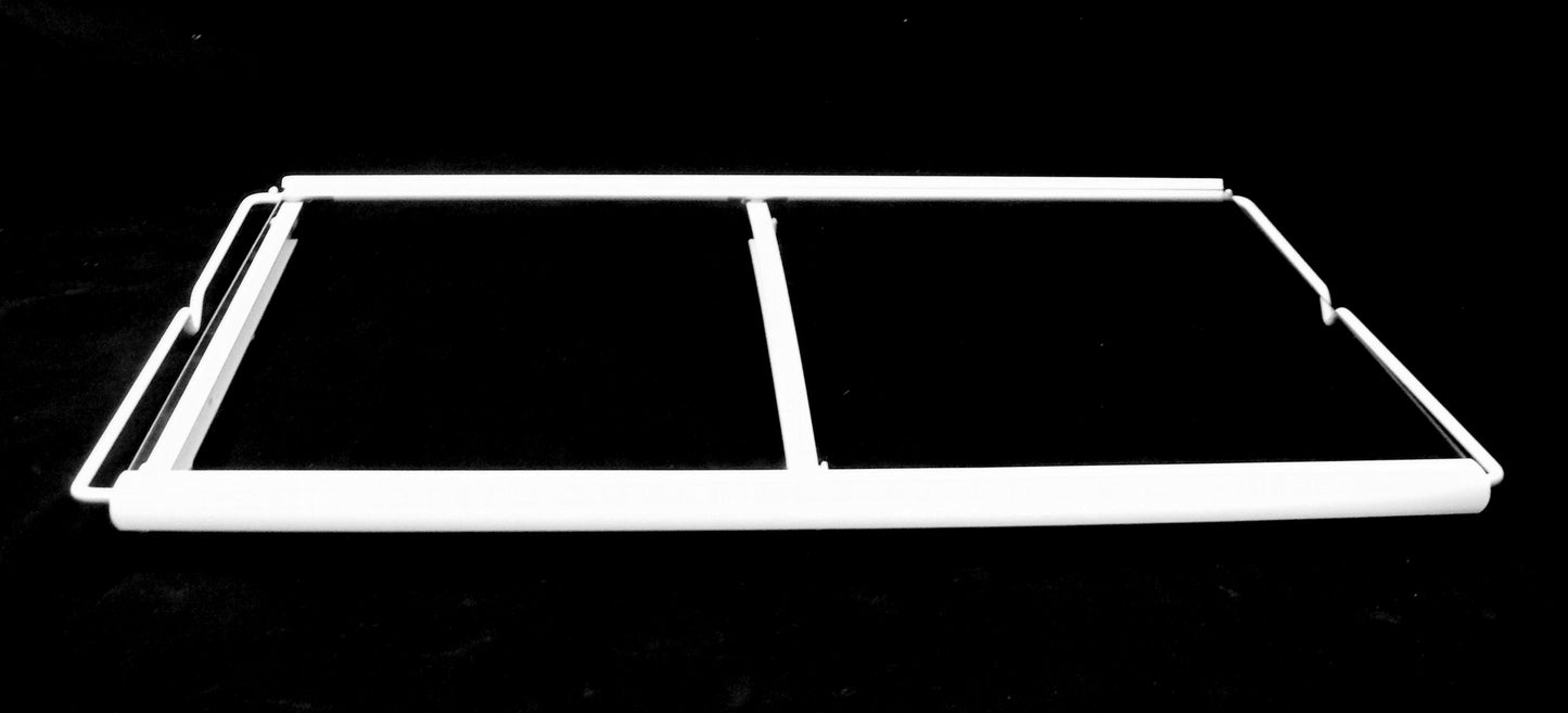 240372408 240350621 Frigidaire Refrigerator Complete Glass Meat Shelf