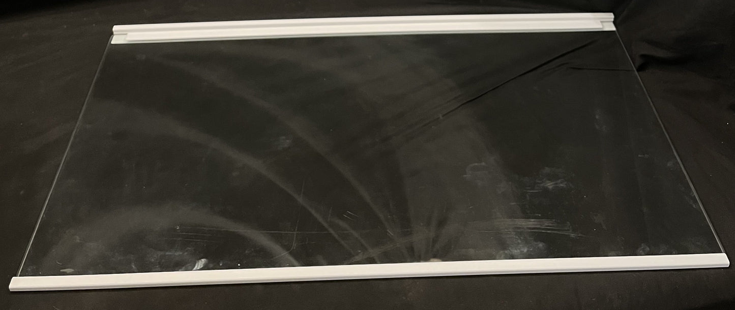 WPW10691487 Whirlpool Refrigerator Meat Pan Glass Shelf Used OEM