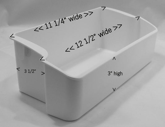 297187204 freezer door bin measurements