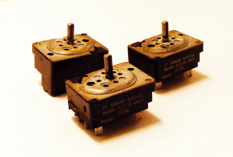308452 Whirlpool Range 6" Burner Switch Set of Three