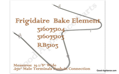 316075103 Frigidaire Range NEW OEM Oven Bake Element