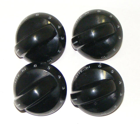 316220002 Frigidaire Range Black Burner Knob Set