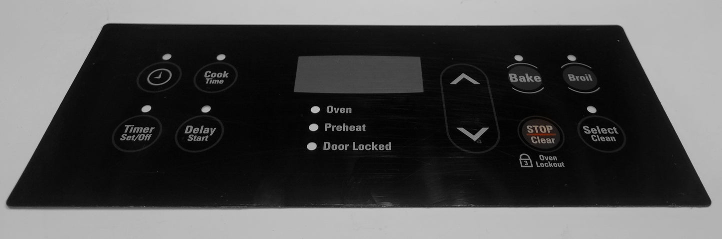 316419141 Frigidaire Range Electronic Black Oven Control Overlay