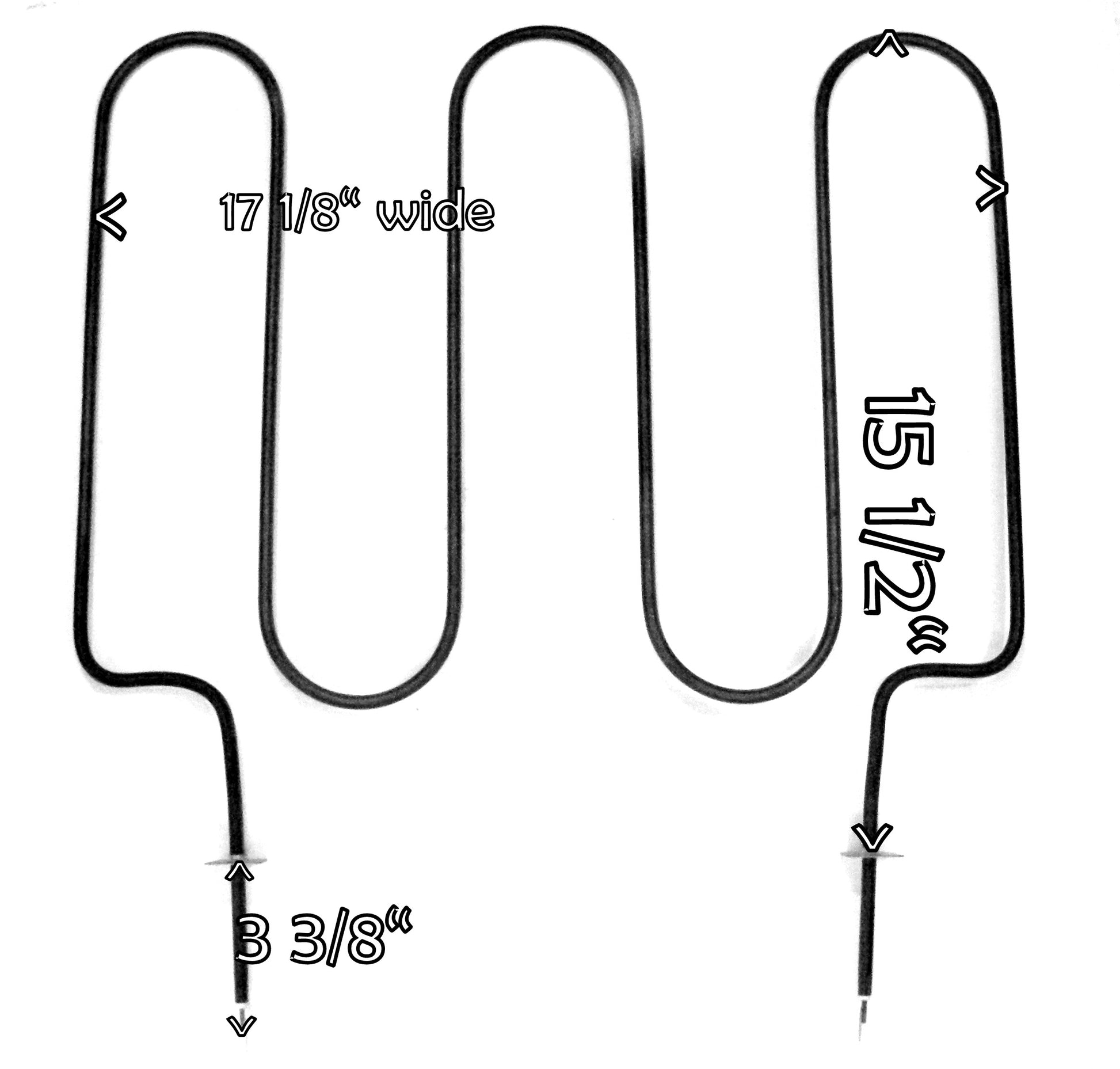 broil element measurements