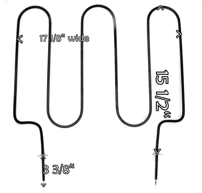 broil element measurements