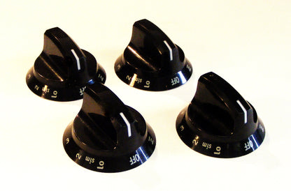 316544007 black burner knob set 3