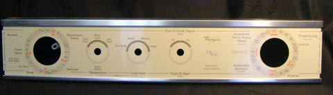 3396689 Whirlpool Washer Dryer Thin Twin Almond Control Panel