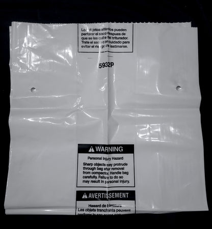 4318938 Whirlpool Trash 18" Compactor Plastic White Bags 15 Count