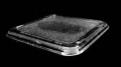 square microwave plate glass back