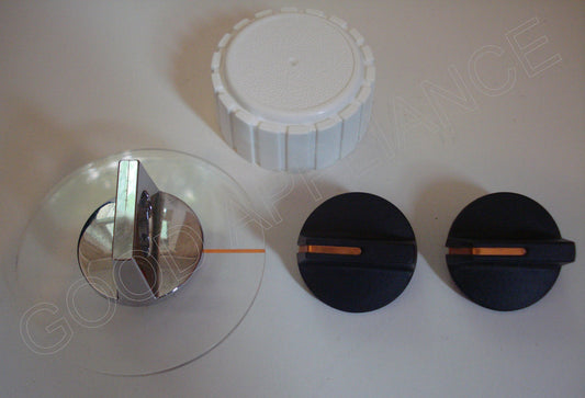 5303210134 5303210133 5300633722 5303211002 Frigidaire Washer Knob Set with Agitator Cap