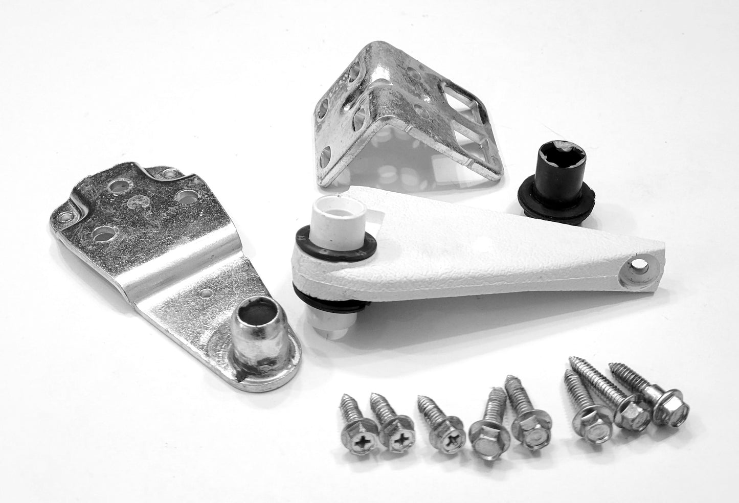 61004896 61001920 61002361 Amana Refrigerator Door Hinge Pack - OEM - White - Used