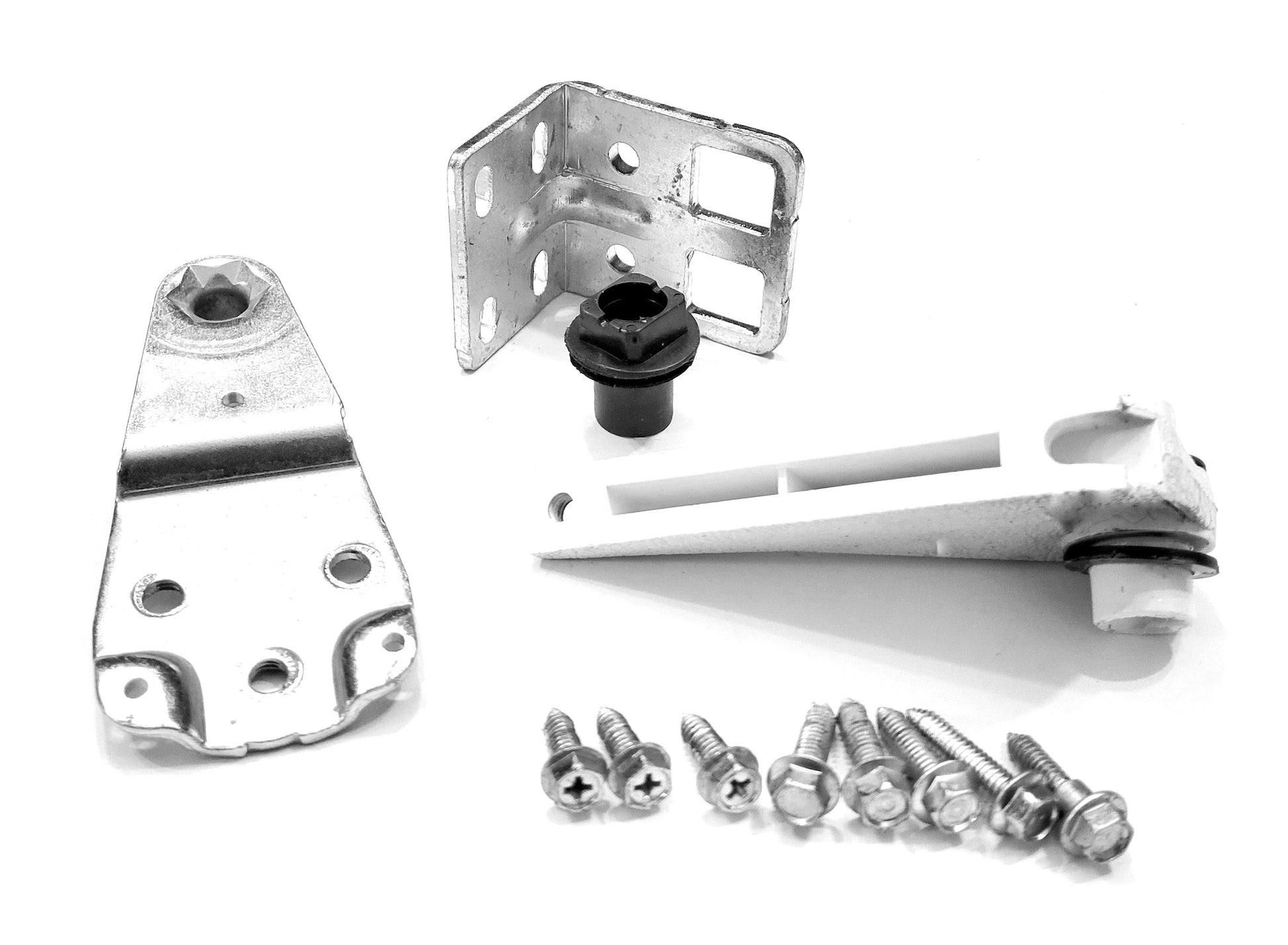 61004896 61001920 61002361 Amana Refrigerator Door Hinge Pack - OEM - White - Used 2

