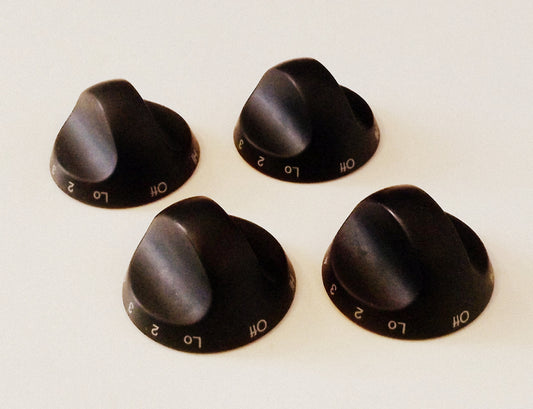 71002056 Black Maytag Jenn Air Black Burner Switch Knob Set