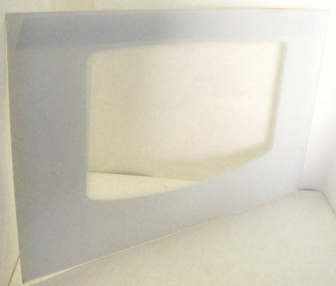 WB56T10187 GE Range White Outer Oven Door Glass