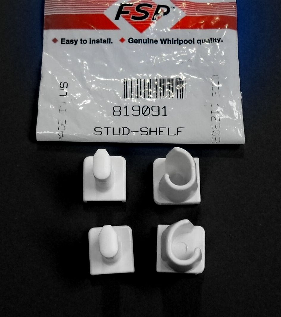 819091 Whirlpool Refrigerator NEW Shelf Studs