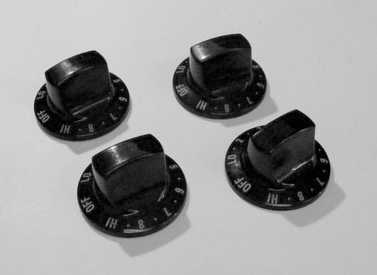 8272802 Whirlpool Range Black Burner Switch Knob