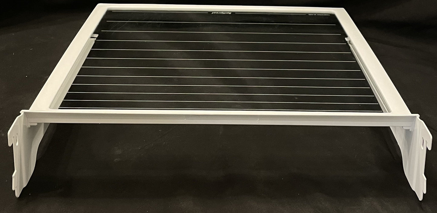 WP2211581 Whirlpool Refrigerator Cantilever Meat Pan Glass Shelf