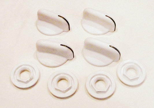 9751199FW 9751450 Kitchen Aid Range White Burner Knob Set 