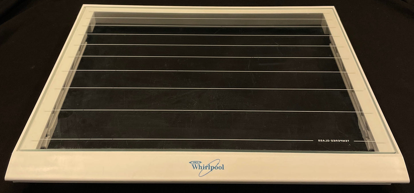 W10508993 W10864399 Whirlpool Refrigerator Crisper Cover with Glass