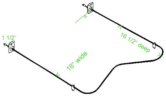 Y0091381 Maytag Range NEW Oven Bake Element