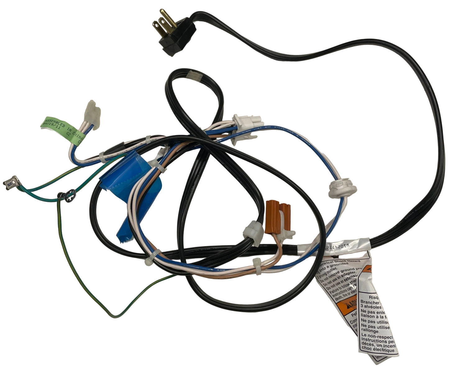 WPW10234024 Whirlpool Refrigerator Power Cord