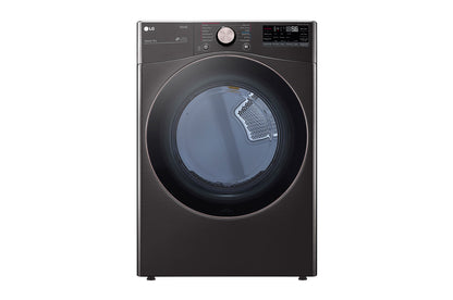 7.4 Cu. Ft. Vented SMART Dryer in Black Steel LG Electric Dryer