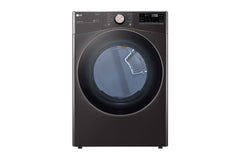 7.4 Cu. Ft. Vented SMART Stackable Electric Dryer in Black Steel with Turbo Steam and Sensor Dry Technology