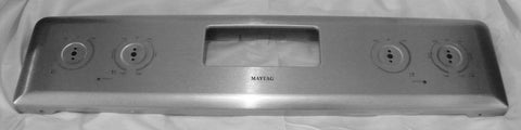 W10225489 Maytag Range Stainless Steel Back Guard Control Panel
