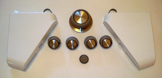 W10317454 W10317455 Maytag Washer Knob and End Cap Set