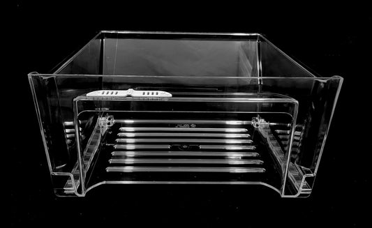 W10860122 Whirlpool Refrigerator Large Crisper Drawer Pan Used OEM