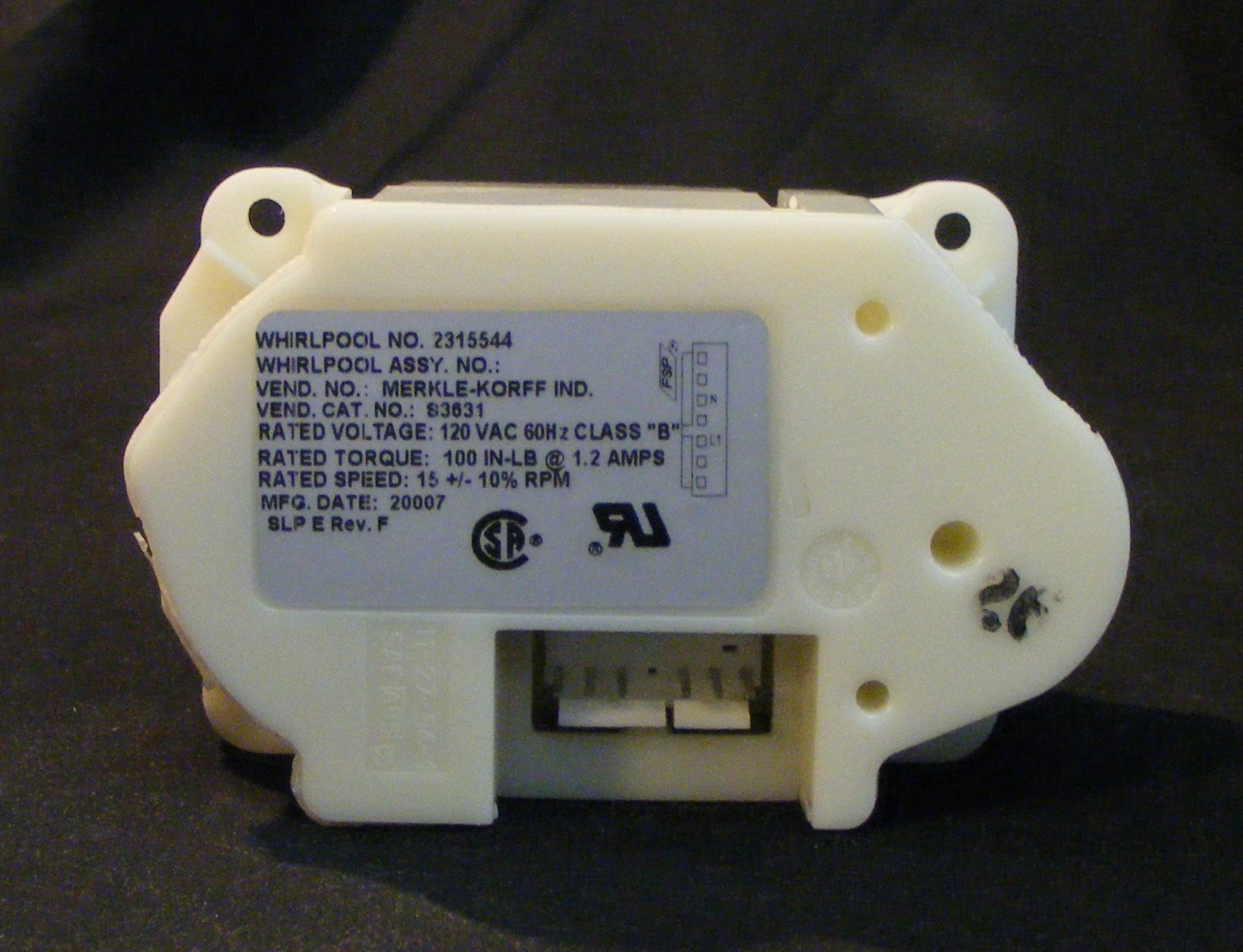 W10822635 auger motor 2