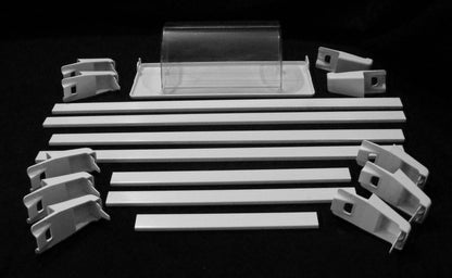 W11129820 W11097831 2218113 Whirlpool Refrigerator Rail Trim Door Pack