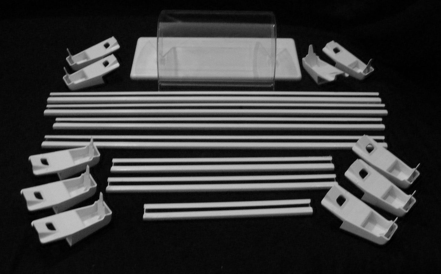 W11129820 W11097831 2218113 Whirlpool Refrigerator Rail Trim Door Pack