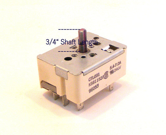 WB23M24 burner switch measurements