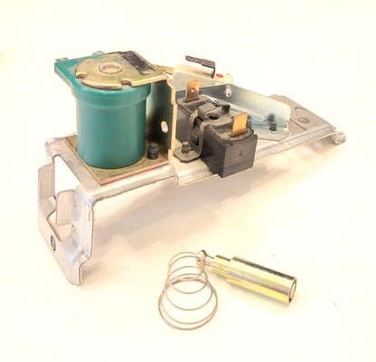 WB24X183 WB24X197 WB2X7709 GE Range Oven Latch Switch, Solenoid, and Bracket