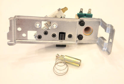 WB24X183 WB24X197 WB2X7709 GE Range Oven Latch Switch, Solenoid, and Bracket