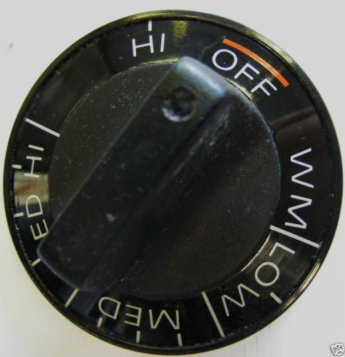 WB3x5737 GE Range Black Burner Knob