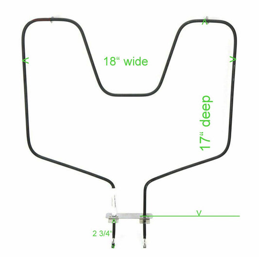 WB44T10010 GE Range Oven Bake Element 1 Year Warranty