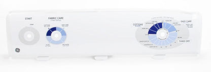 WE19M1490 GE White Dryer Back Splash Timer Panel