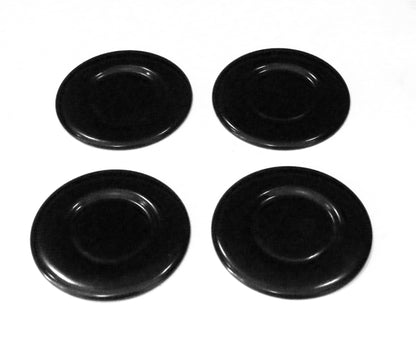 WP98017461 Whirlpool Gas Range Black Burner Cap Set