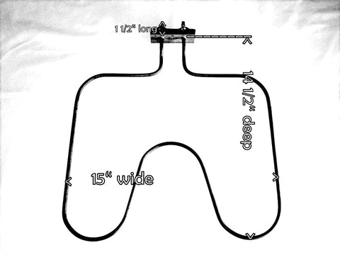 WPW10207397 Whirlpool Wall Oven Bake Element