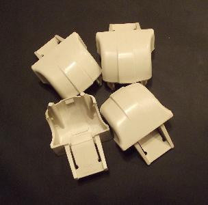 WR2X9162 GE REFRIGERATOR DOOR SHELF END CAPS SET OF 4