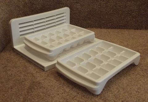 WR30X10050 GE Refrigerator Ice Tray Shelf with WR30x10049 Ice Trays