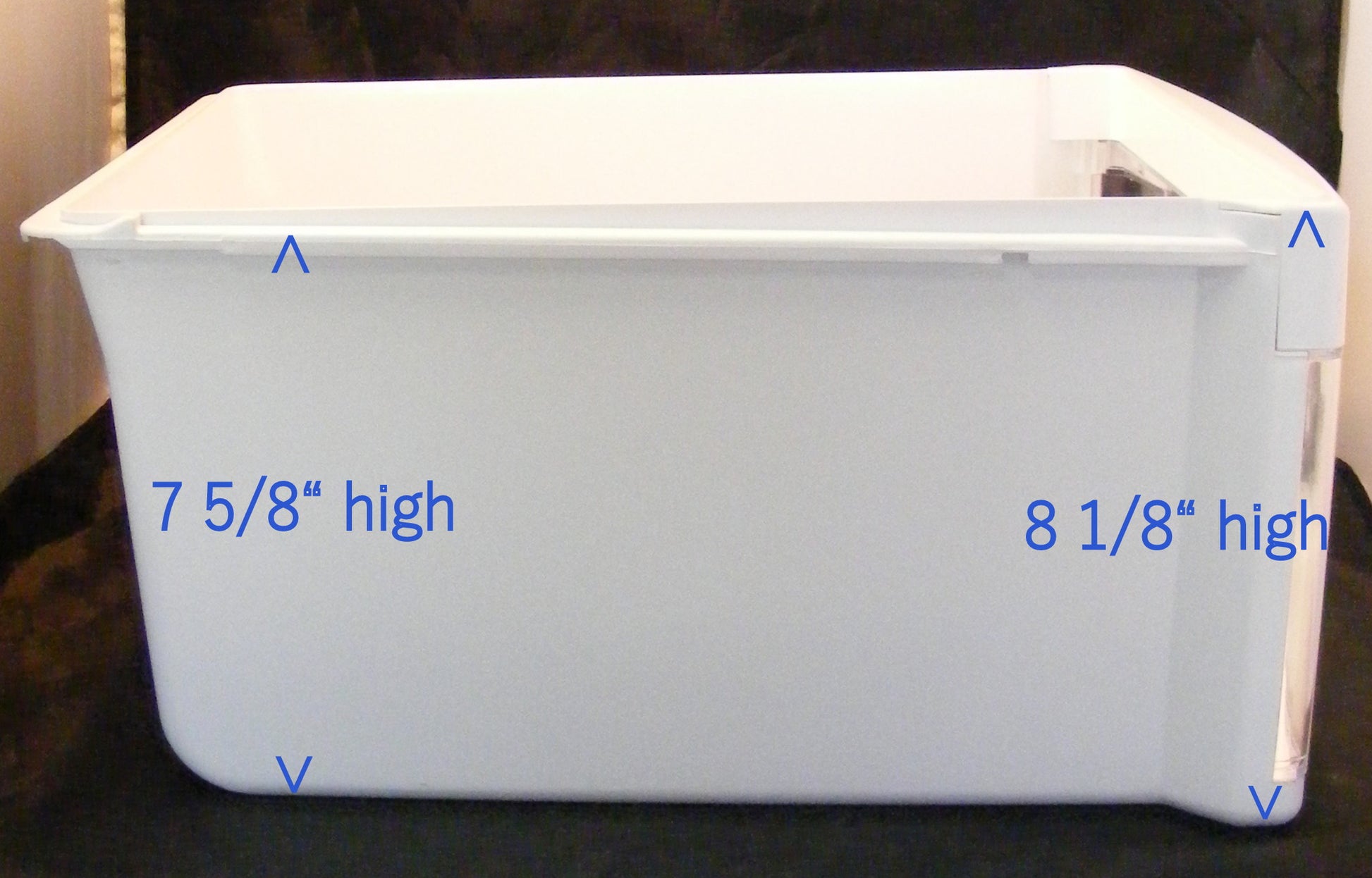 WR32X10463 crisper drawer pan 5