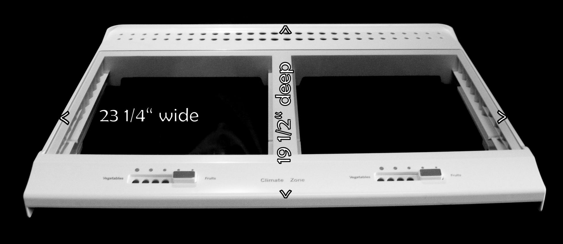 crisper cover measurements